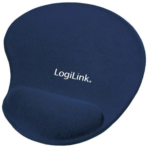 Musmatta - LogiLink - Blå - Handledsstöd - Självhäftande baksida - 3 mm tjock