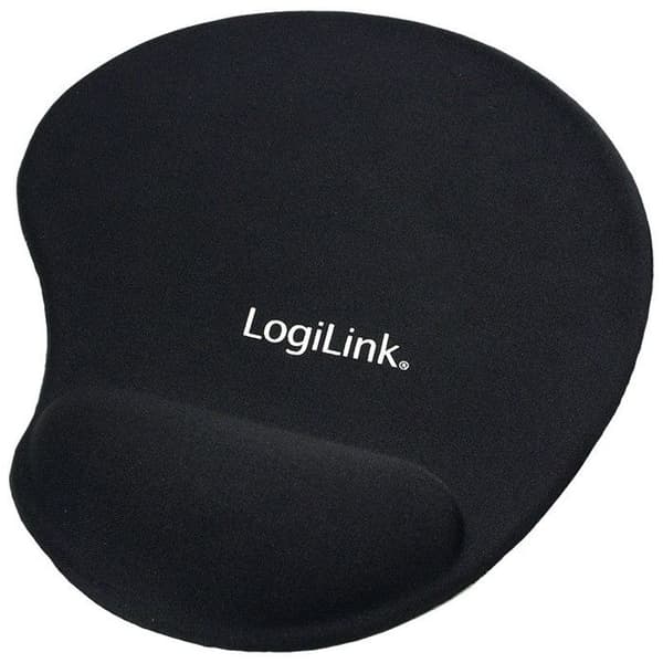 Musmatta - LogiLink - Svart - Handledsstöd - Klisterstöd - 3 mm tjocklek