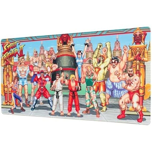 Street Fighter Mouse Pad - Grupo Erik - 80 x 35 cm - Flytande rörelser - Lyhördhet och precision