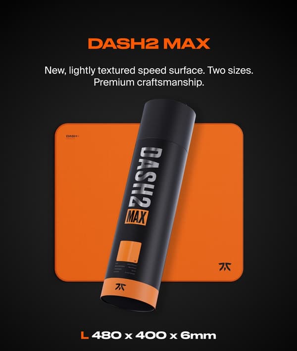 Fnatic DASH2 MAX Gamingmusmatta - Storlek L