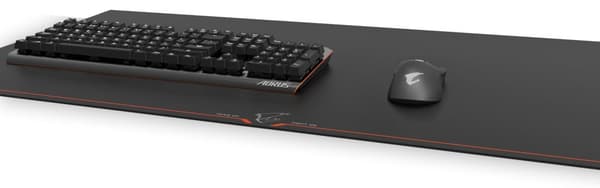GIGABYTE AMP900 Gamingmusmatta Svart, Orange