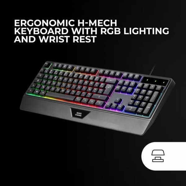 Tangentbord och Mus Mars Gaming MCP124PROES
