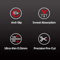 Miniatyrbillede 3 af 11: INF Forbedrede Grip Mouse Stickers til Logitech G102