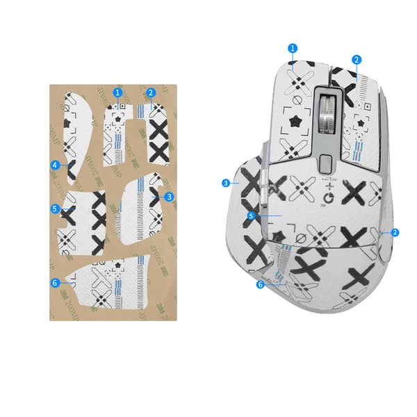 INF Parannettu pito hiiritarrat Logitech MX Master 3/3s -hiirelle Valkoinen