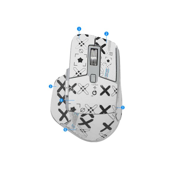 INF Parannettu pito hiiritarrat Logitech MX Master 3/3s -hiirelle Valkoinen