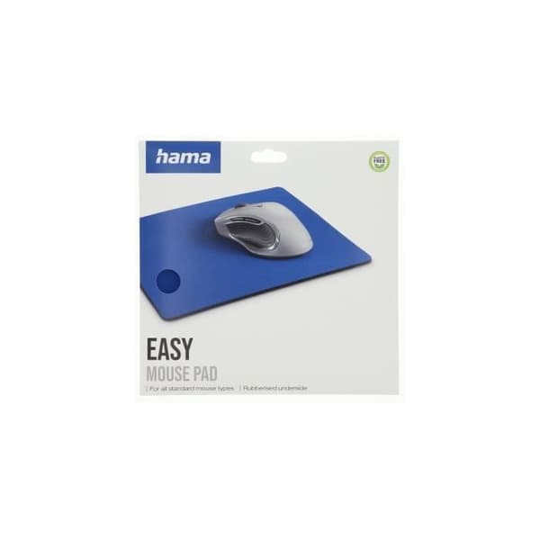 Musmatta - HAMA - Easy - Blå - Vätska kontroll - Gummibaksida