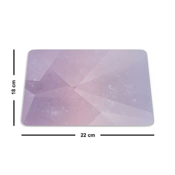 Bonamaison - 1 -, digitaltryckt rektangel musmatta, halkfri botten, för kontor och hem, storlek: 22x8cm