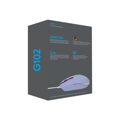 Logitech Gaming Mouse G102 LIGHTSYNC - mus - USB - lila