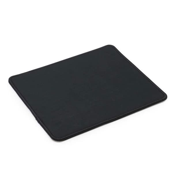 Musmatta - WAYTEX - 73734 - 19x22 cm - Antislip - Sydda kanter - Enfärgad svart tyg