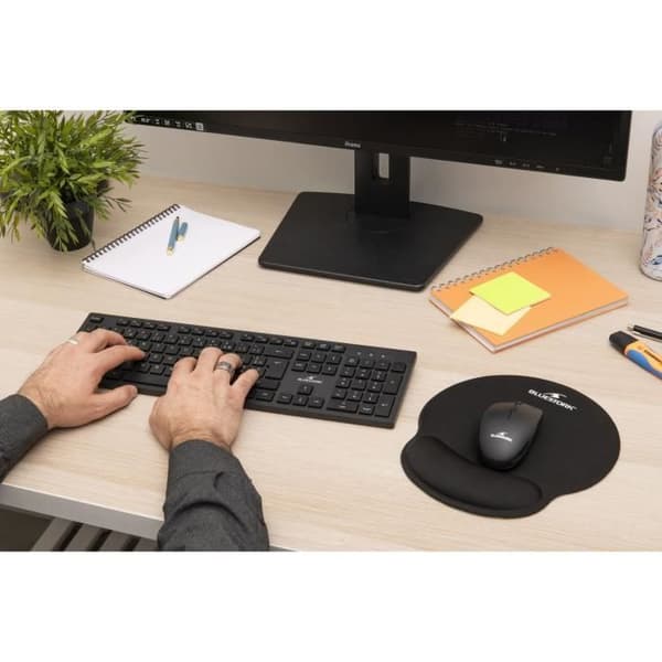Ergonomisk musmatta - Bluestork - BS-PAD-ERGO - Handledsstöd - Tjocklek 3 mm