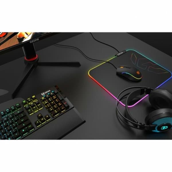 Gamingmåtte med LED lys Krom NXKROMKNTRGB