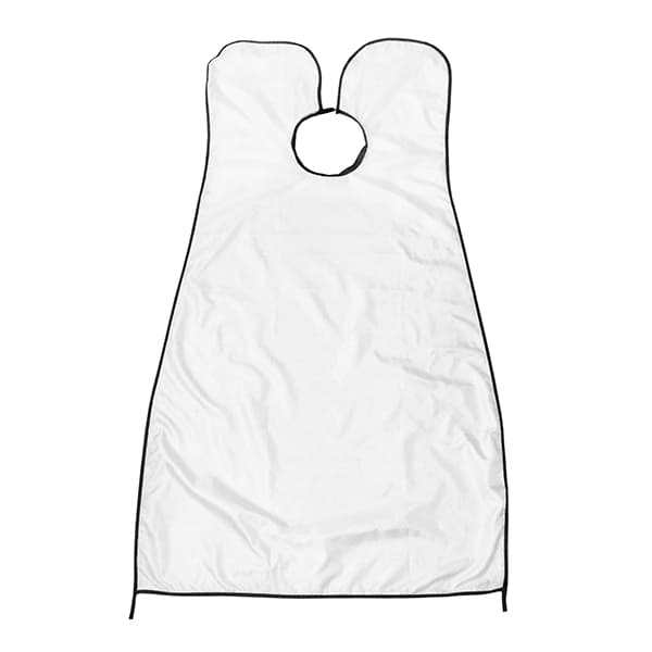 Beard Bib, mandeforklæde, Hvid