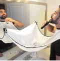 Miniatyrbillede 1 af 3: Beard Bib, mandeforklæde, Hvid