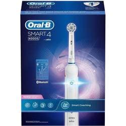Oral-B Smart 4 4000S Sensi UltraThin Eltandborste Roterande/Oscillerande Vit