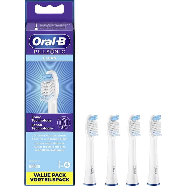 Oral-B Pulsonic Clean Tandborsthuvud 4 st Vit