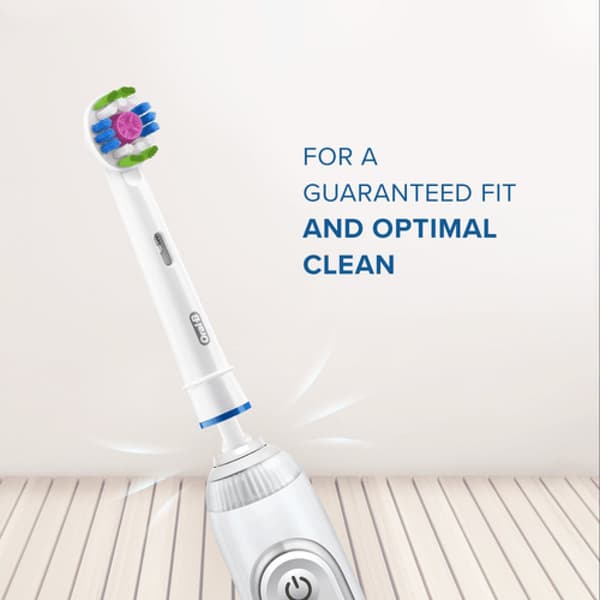 Oral-B 3D White 80339410 tandborsthuvuden 4 styck Vit