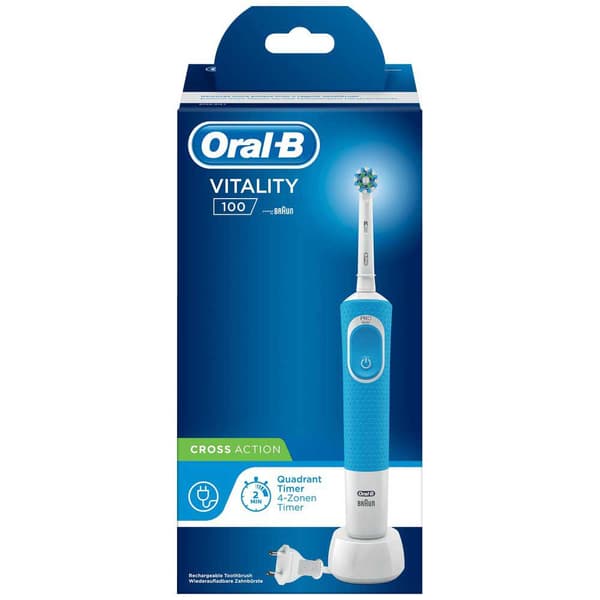 Braun Vitality 100 Cross Action Blå