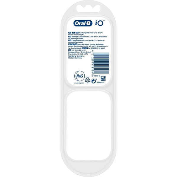 Oral-b Sähköharjan Vaihto Io 6 Yksiköitä Hopeinen
