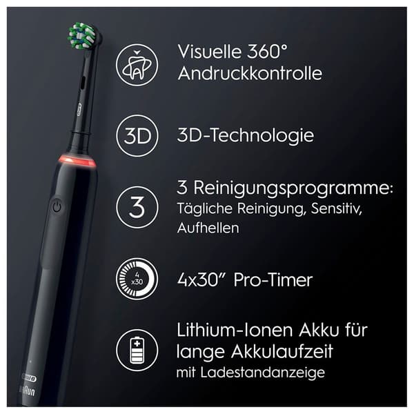 Oral-b Elektrisk Tandbørste Pro 3 3000 Cross Action Jas 22 Søvfarvet