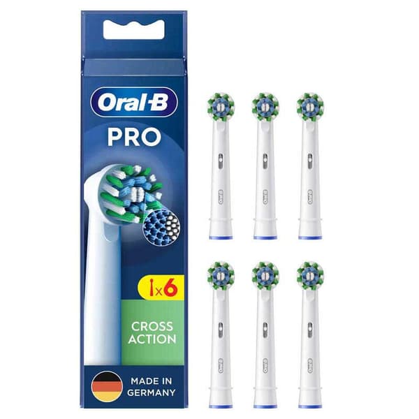 Oral B Hammasharjan Vaihto Pro Cross Action 6 Yksiköitä