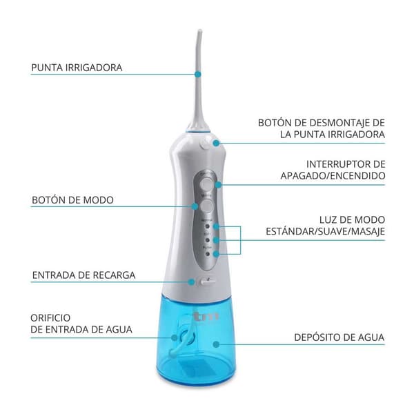 Tm Electron Oral Irrigator Tmbh026 0.2l Transparent