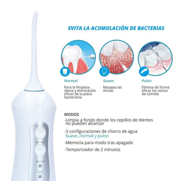 Tm Electron Oral Irrigator Tmbh026 0.2l Transparent