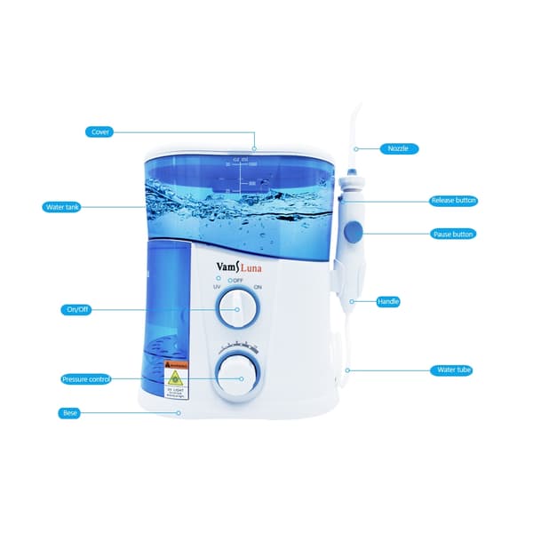 Vandflosser, 1000 ml kapacitet, 7 dyser