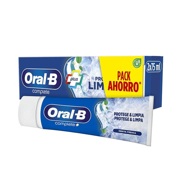 COMPLETE PLUS toothpaste protects & cleans pack 2 x 75 ml