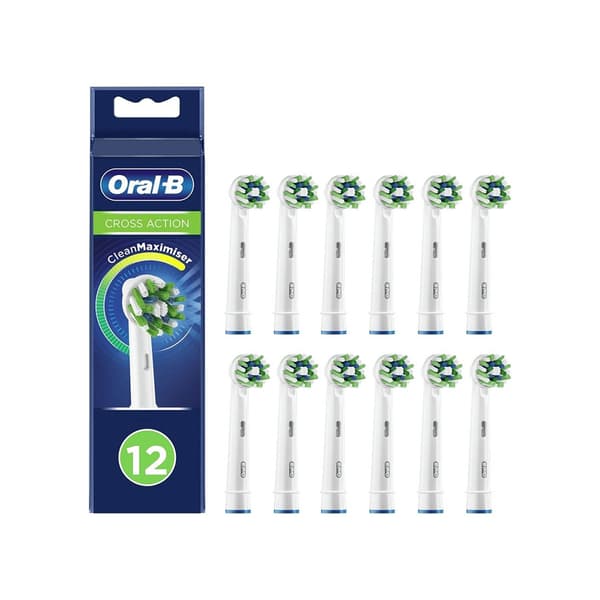 Oral B Crossaction Byte Av Elektrisk Tandborste 12 Enheter Durchsichtig