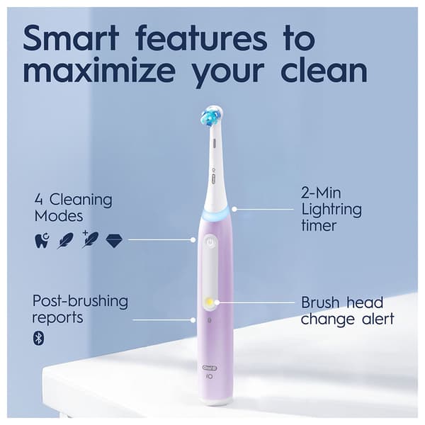 Oral B Io4s Elektrisk Tandbørste Transparent