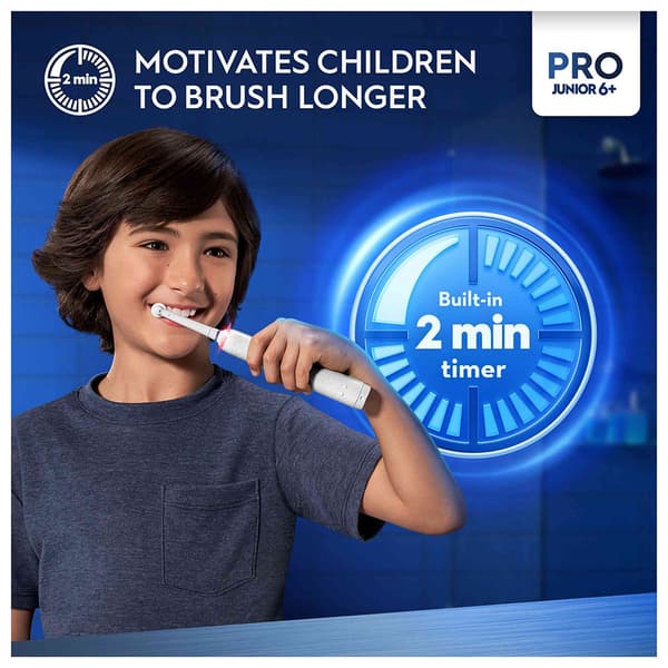 Oral B Pro 3 Junior Elektrisk Tandbørste Transparent