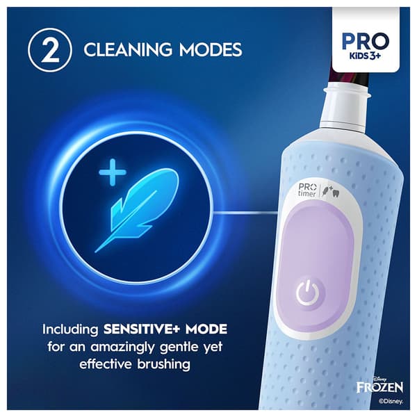 Oral B Vitality Pro Kids Frozen 1237105 Elektrisk Tandbørste Transparent