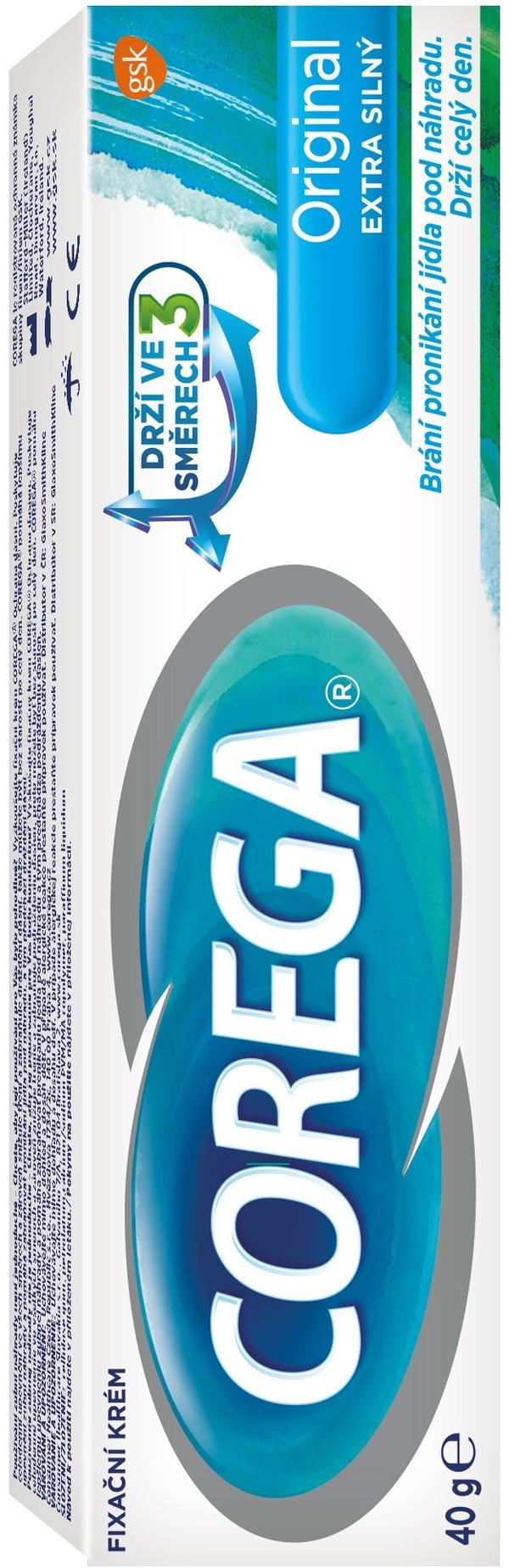 Corega Original extra stark fästkräm för tandproteser 40 g