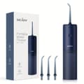 Miniatyrbillede 2 af 2: Oral irrigator, 140ML vandtank, USB genopladelig,Blå