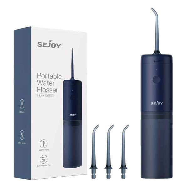 Oral irrigator, 140ML vandtank, USB genopladelig,Blå