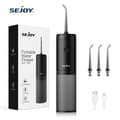 Miniatyrbillede 2 af 2: Oral irrigator, 140ML vandtank, USB genopladelig,sort