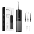 Miniatyrbillede 1 af 2: Oral irrigator, 140ML vandtank, USB genopladelig,sort