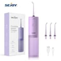 Miniatyrbillede 2 af 2: Tandpleje Oral Irrigator, 4 Dyser, 3 Tilstande, 140ML Vandtank,LILLA