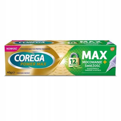 COREGA Power Max fixerings- och fräschörskräm för proteser