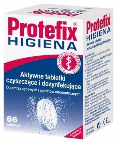 Protefix Active rengöringstabletter för proteser 66 st