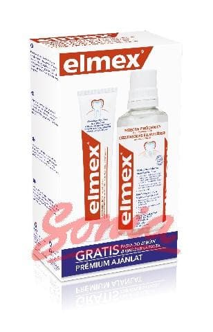 Elmex set in the cartridge against caries (mouthwash 400ml + toothpaste 75ml)