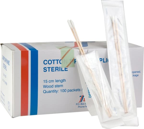 Tamponpinne steril 150mm 2x100/fp