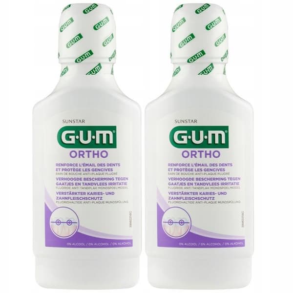 SUNSTAR GUM ORTHO vätska (300 ml) x2