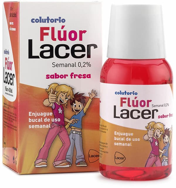 Mouthwash Lacer Strawberry fluoride Junior (100 ml)