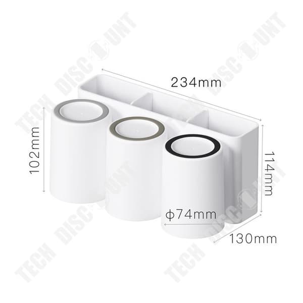 TD® Munvatten Mugghållare Tandborste Mugghållare Tandborste Organizer