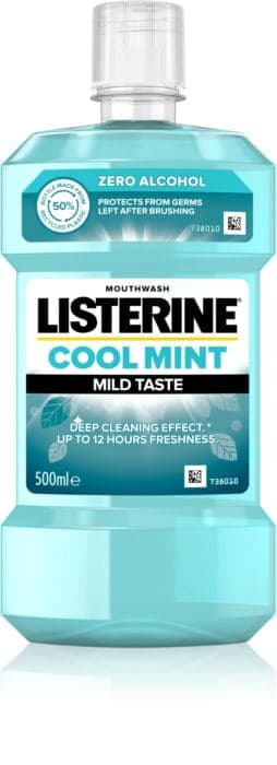 LISTERINE COOL MINT MILD SMAG Mundhygiejnevæske 500 ml