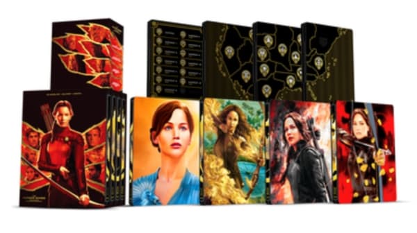 The Hunger Games: Complete 4-film Collection - Limited Steelbook (4K Ultra HD + Blu-ray) (Import)
