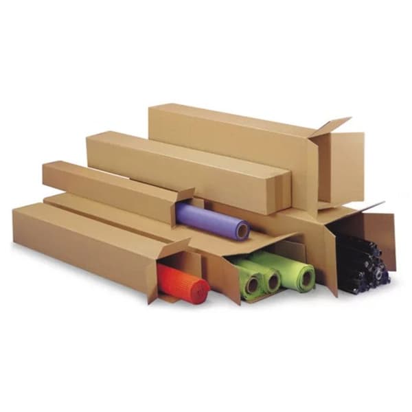 5 avlånga kartonger 50 x 10 x 10 cm - Enkel korrugering