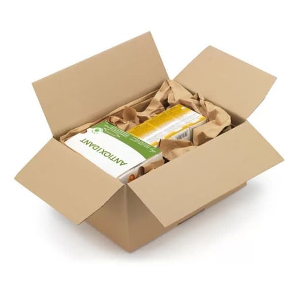10 st packboxar 25 x 25 x 19 cm - Enkel korrugering