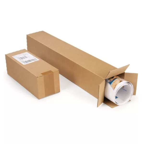 20 långsträckta kartonger 31 x 10,5 x 10,5 cm - Enkel korrugering